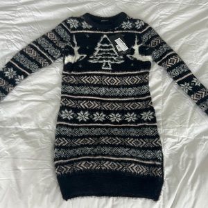 The cutest sweater dress i bought for Christmas!